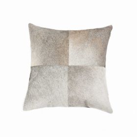 18" x 18" x 5" Gray Quattro - Pillow (Pack of 1)