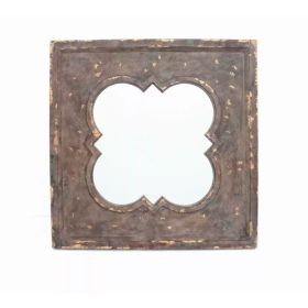 36" x 36" x 1.75" Bronze, Vintage, Cosmetic With Quadrate Frame - Wall Mirror (Pack of 1)