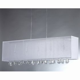 'Jess' Crystal and Mesh Bar Chandelier (Pack of 1)