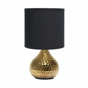 Simple Designs Hammered Drip Mini Table Lamp (Pack of 1)