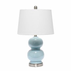 Lalia Home Dual Orb Table Lamp with Fabric Shade (Pack of 1)