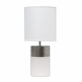 Simple Designs Two Toned Basics Table Lamp (Pack of 1)