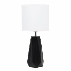 Simple Designs Ceramic Prism Table Lamp (Pack of 1)