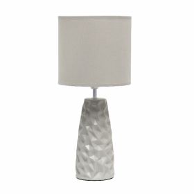 Simple Designs Sculpted Ceramic Table Lamp (Pack of 1)