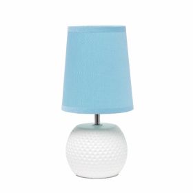 Simple Designs Studded Texture Ceramic Table Lamp (Pack of 1)