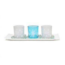 Elegant Designs Winter Wonderland Candle Set of 3