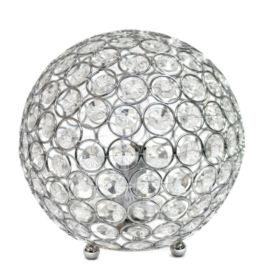 Elegant Designs Crystal Ball Sequin Table Lamp (Pack of 1)