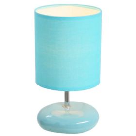 Simple Designs Stonies Small Stone Look Table Bedside Lamp (Pack of 1)