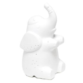 Simple Designs Porcelain Elephant Shaped Table Lamp (Pack of 1)