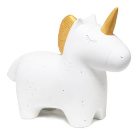 Simple Designs Porcelain Unicorn Shaped Table Lamp (Pack of 1)
