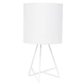 Simple Designs Down to the Wire Table Lamp with Fabric Shade (Pack of 1)