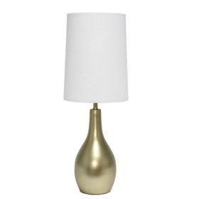 Simple Designs 1 Light Tear Drop Table Lamp (Pack of 1)