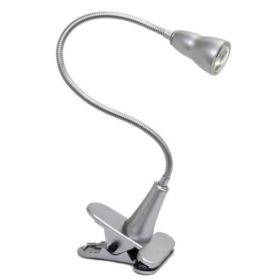 Simple Designs 1W LED Gooseneck Clip Light Desk Lamp (Pack of 1)