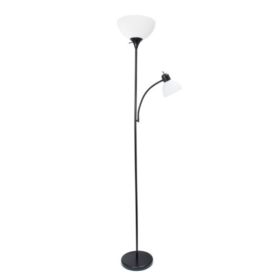 Simple Designs  Floor Lamp with Reading Light (Pack of 1)