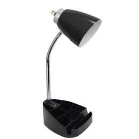 Limelights Gooseneck Organizer Desk Lamp with iPad Tablet Stand Book Holder and USB port (Pack of 1)