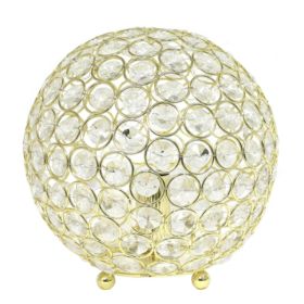 Elegant Designs Elipse 8 Inch Crystal Ball Sequin Table Lamp (Pack of 1)
