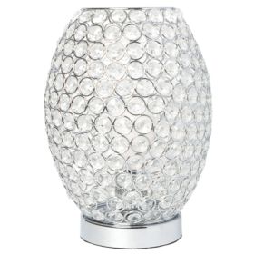 Elegant Designs Elipse Crystal Decorative Curved Accent Uplight Table Lamp (Pack of 1)