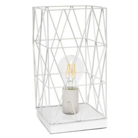 Simple Designs Wired Mesh Uplight Table Lamp (Pack of 1)