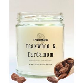 Teakwood & Cardamom Soy Blend Candle (Pack of 1)