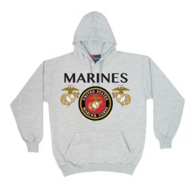 Marines Seal Pullover/Hooded Grey - 2XL (Pack of 1)