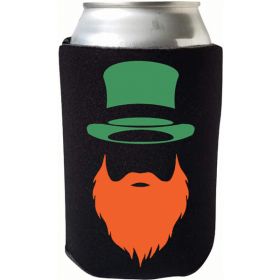 St. Patrick's Day Leprechaun Beer Coolie - Irish St. Patrick's Day Can Cooler (Pack of 1)