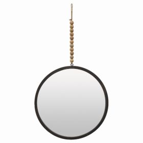 Plutus Brands Metal Wall Mirror in Gray Metal (Pack of 1)