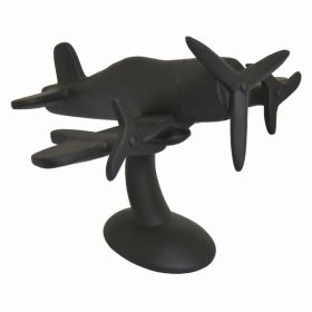 Plutus Brands Plane Tabletop Decor in Black Resin (Pack of 1)