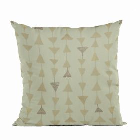 Plutus Embroydery, Some Of The Triangles Have Metalic Threads Luxury Throw Pillow (Pack of 1)