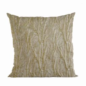 Plutus Shiny Fabric With Twig Pattern Luxury Throw Pillow (Pack of 1)