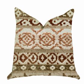 Plutus Luxury Throw Pillow (Tan Mixed Variety) (Pack of 1)