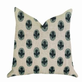 Plutus Luxury Throw Pillow (Green Mixed Variety 1) (Pack of 1)
