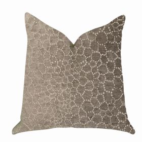 Plutus Luxury Throw Pillow (Beige Mixed Variety 2) (Pack of 1)
