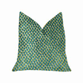Plutus Luxury Throw Pillow (Turquoise) (Pack of 1)