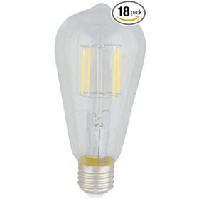 Lenawee LEN-41100-UL 6W ST-64 E26 2700K Light Bulb (Pack of 1 Pack of 18)