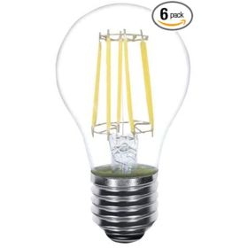 Lenawee LEN-41070-UL 6W A19 Filament E26 2700K Light Bulb (Pack of 1 Pack of 6)