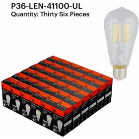 Lenawee LEN-41100-UL 6W ST-64 E26 2700K Light Bulb (Pack of 1 Pack of 36)