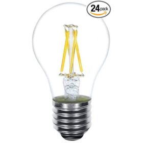 Lenawee LEN-41068-UL 4W A19 Filament E26 2700K Light Bulb (Pack of 1 Pack of 24)