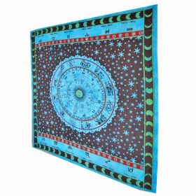 Blue Zodiac Horoscope Astrological Wall Tapestry (Pack of 1)