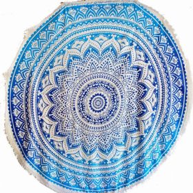 Blue Skies Ombre Round Mandala Tapestry (Pack of 1)
