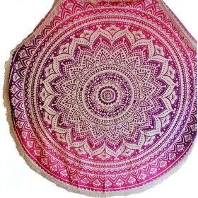 Pink Ombre Round Mandala Tapestry (Pack of 1)