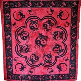 Red Salamander & Yin Yang Tapestry (Pack of 1)