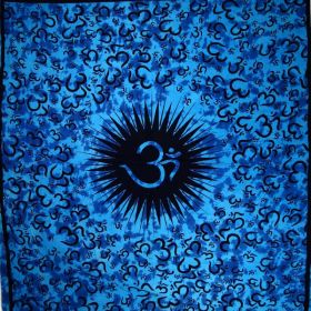 Blue Om Echoes Tapestry (Pack of 1)