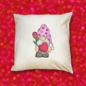 Love Gnome Valentine Pillow Cover (Pack of 1)
