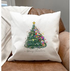 Christmas Tree Pillow Cover (Pack of 1)