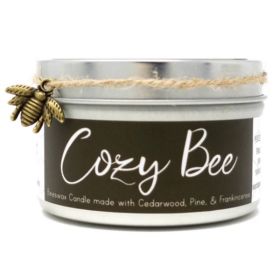 Beeswax Candle - Cozy Bee (with Cedarwood, Pine, & Frankincense) (Pack of 1)
