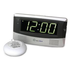Sonic Bomb SA-SB300SS Sonic Boom Alarm Clock - White