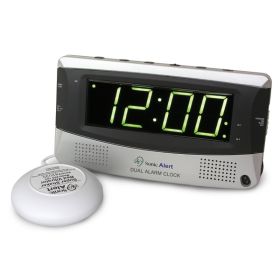 Sonic Bomb SA-SBD375SS Dual Alarm Clock W/ Bed Shaker