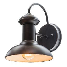 Globe Electric Martes 1-Light Indoor/Outdoor Wall Sconce Oil Rubbed Bronze 40190